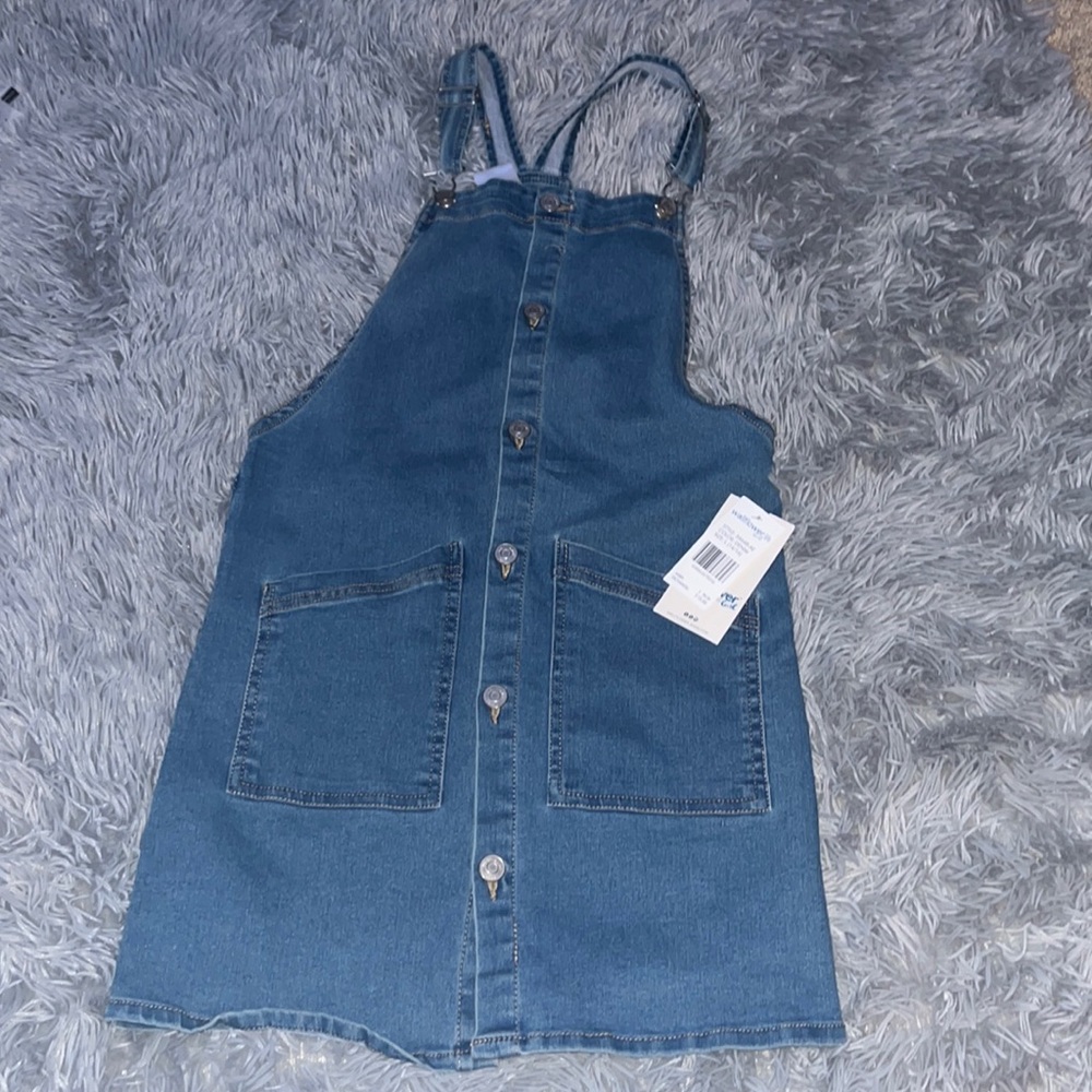 Girls Jean overall dress